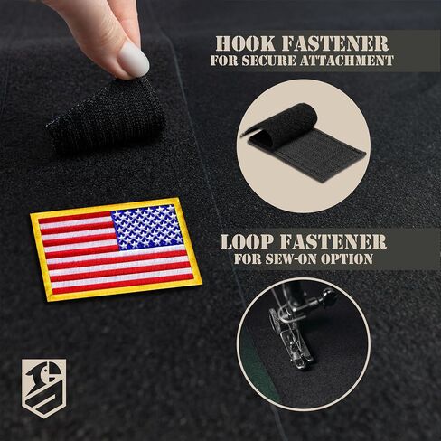 American Flag Hook and Loop Tactical Patch 2 Pack 2x3 in in Saudi Arabia