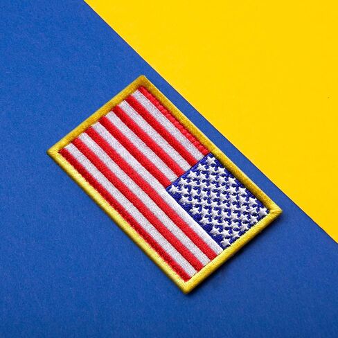 American Flag Hook and Loop Tactical Patch 2 Pack 2x3 in in Saudi Arabia