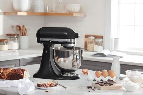 كيتشين ايد KSM150PSWH سلسلة ارتيزان 5 كوارت خلاط قائم مع درع صب - ابيض in Kuwait