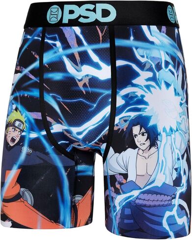 بي اس دي ملابس داخلية للرجال قابلة للتمدد بشريط عريض مطاطي - سجلات المحكوم عليهم بالإعدام | جيدة التهوية، درزة داخلية 7 انش |, متعدد / ناروتو 3 قطع, S in Kuwait