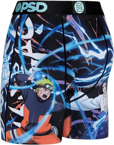 بي اس دي ملابس داخلية للرجال قابلة للتمدد بشريط عريض مطاطي - سجلات المحكوم عليهم بالإعدام | جيدة التهوية، درزة داخلية 7 انش |, متعدد / ناروتو 3 قطع, S in Kuwait