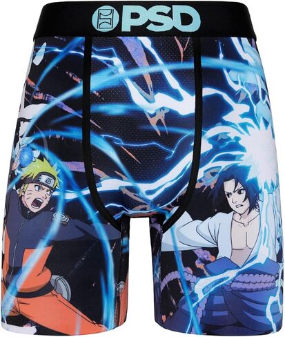 بي اس دي ملابس داخلية للرجال قابلة للتمدد بشريط عريض مطاطي - سجلات المحكوم عليهم بالإعدام | جيدة التهوية، درزة داخلية 7 انش |, متعدد / ناروتو 3 قطع, S in Kuwait