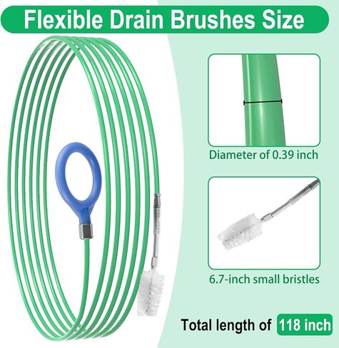 Auto Sunroof Drain Cleaning Tool, 78 Inch Flexible Tube Cleaning Brush, Flexible Drain Brush Extra Long Pipe Cleaners for Car, Car Drain Dredge Cleaning Scrub Brush for Drains, Sewers, Windshields in Kuwait