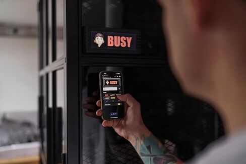 The BusyBox D (digital) smart sign, with HD screen. For Work From Home, Creators, Streamers, Students, Focus Time, Office Decor, and Family Fun. in Saudi Arabia