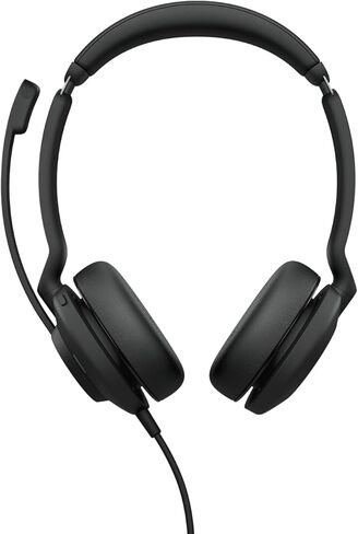 Jabra Evolve2 30 MS Wired Headset, USB-C, Mono, Black – Lightweight, Portable Telephone Headset with 2 Built-in Microphones – Work Headset with Superior Audio and Reliable Comfort in Kuwait