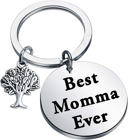 Zuo Bao Mother Keychain Mother's Day Birthday Gift Best Momma Ever Jewelry Gift From Daughter Son in Saudi Arabia