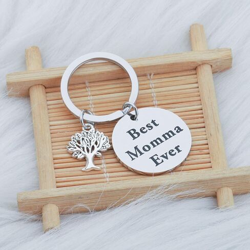 Zuo Bao Mother Keychain Mother's Day Birthday Gift Best Momma Ever Jewelry Gift From Daughter Son in Saudi Arabia