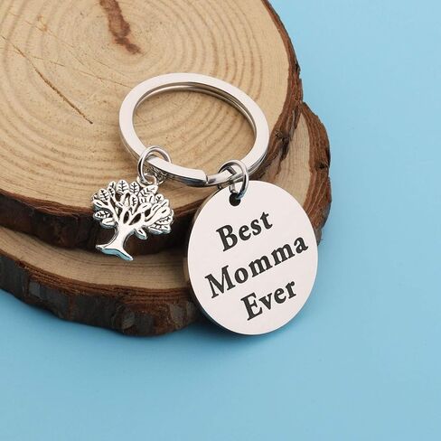 Zuo Bao Mother Keychain Mother's Day Birthday Gift Best Momma Ever Jewelry Gift From Daughter Son in Saudi Arabia