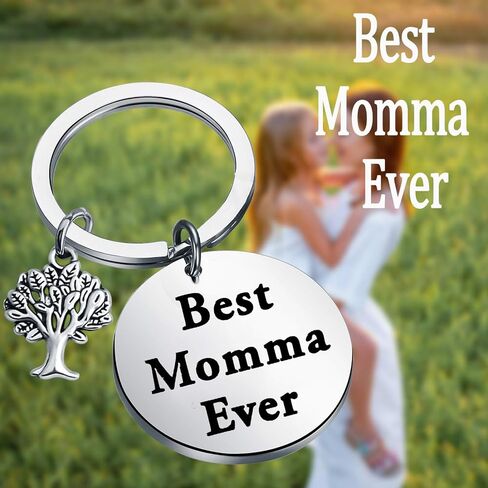 Zuo Bao Mother Keychain Mother's Day Birthday Gift Best Momma Ever Jewelry Gift From Daughter Son in Saudi Arabia