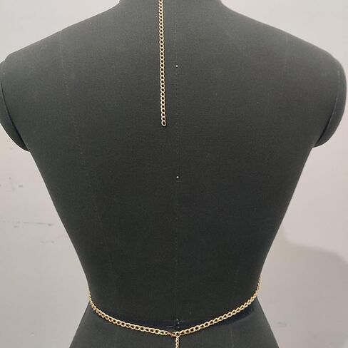 مجوهرات الجسم للنساء سلسلة الجسم مجوهرات مكتنزة سلسلة الجسم حجر الراين شرابة الصدرية سلسلة الذهب بيكيني مجوهرات الجسم شاطئ الصيف مجوهرات الحفلات للنساء in Kuwait