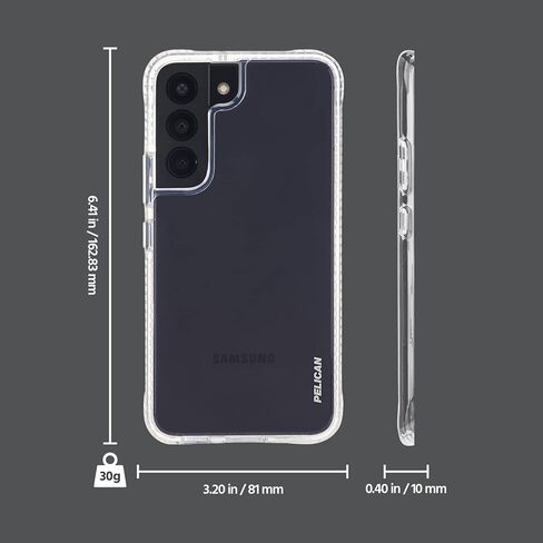 Pelican - Voyager Series - Case for Samsung Galaxy S22 Plus - Holster - Kickstand - Military Drop Protection - 6.6 Inch - Holster - Clear in Kuwait