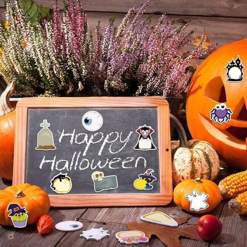 48 Pcs 960 Sheets Halloween Sticky Notes Weird Spooky Sticky Notepad Characters Shaped Cute Cartoon Self Adhesive Small Sticky Notes for Teacher Kid Work Study Party Gift Decor, 24 Styles (Ghost) in Saudi Arabia
