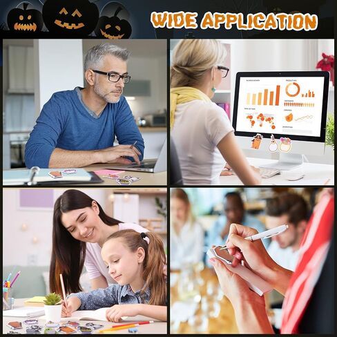 48 Pcs 960 Sheets Halloween Sticky Notes Weird Spooky Sticky Notepad Characters Shaped Cute Cartoon Self Adhesive Small Sticky Notes for Teacher Kid Work Study Party Gift Decor, 24 Styles (Ghost) in Saudi Arabia