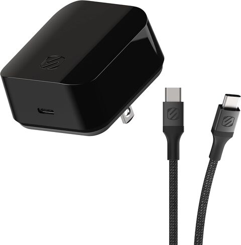 SCOSCHE HPDC60 Powervolt 60W USB Type-C Wall Charger Compatible with All Power Delivery 3.0, 2.0 and Standard USB-C Devices in Black in Kuwait