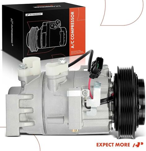 A-Premium AC Compressor Replacement for Hyundai Accent 2018-2019 Kia Rio, 1.6L, 12V, 124.5MM, 6PK in Saudi Arabia