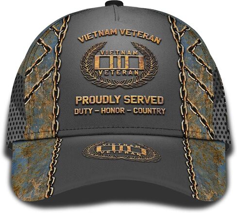 Artsy Woodsy فيتنام القبعات العسكرية المخضرمة قبعات البيسبول، الولايات المتحدة الأمريكية جندي القوات المسلحة الوطنية هدايا اليوم التذكاري للرجال له موطن الحرة in Kuwait
