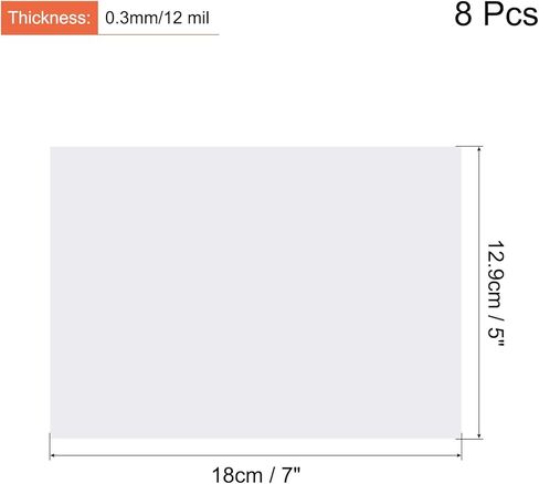 MECCANIXITY 4pcs Self Seal Clear Laminating Sheets 5"x7" Laminator Sheet Self Adhesive for Photos Documents, No Machine Needed in Kuwait