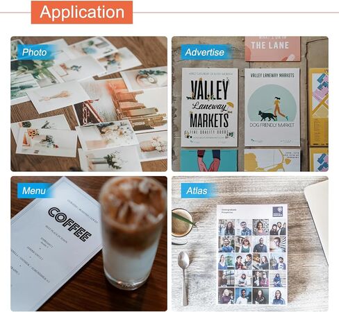 MECCANIXITY 4pcs Self Seal Clear Laminating Sheets 5"x7" Laminator Sheet Self Adhesive for Photos Documents, No Machine Needed in Kuwait