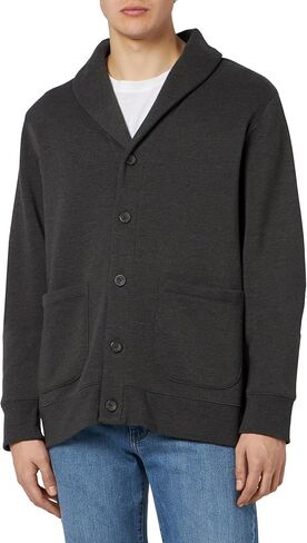 Amazon Essentials Men's Long-Sleeve Fleece Shawl-Collar Cardigan in Kuwait