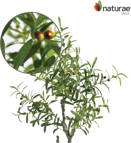 Naturae Decor Olive Tree - Lifelike Artificial Indoor House Plant - 33 in High in Saudi Arabia