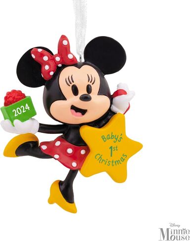 Hallmark Disney Mickey Mouse Baby's First Christmas 2024 Christmas Ornament in Saudi Arabia