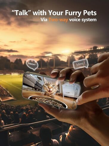 مغذيات القطط الأوتوماتيكية من يوبوسل - موزع طعام القطط سهل الاستخدام، جهاز تغذية تلقائي للحيوانات الأليفة في الوقت المناسب مع عمر بطارية يزيد عن 180 يومًا، 1-6 وجبات طعام جاف، تحكم في جزء قابل للبرمجة أيضًا للكلاب الصغيرة in Kuwait