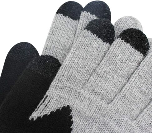 ANKOMINA Women Men Winter Touch Screen Gloves Warm Knit Texting Gloves Touchscreen Mittens,Cat in Saudi Arabia