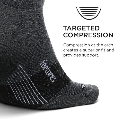 Feetures Merino 10 Ultra Light Cushion No Show Tab Ankle Socks - Wool Socks for Women & Men - (1 Pair) in Saudi Arabia