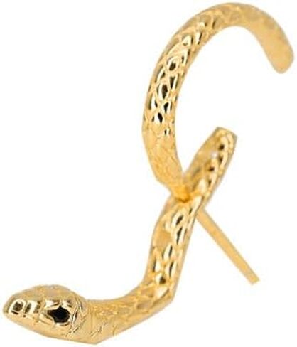 Gothic Snake Earrings Punk Silver Gold Black Snake Earrings Personalized Perforated Snake Earrings for Women in Kuwait