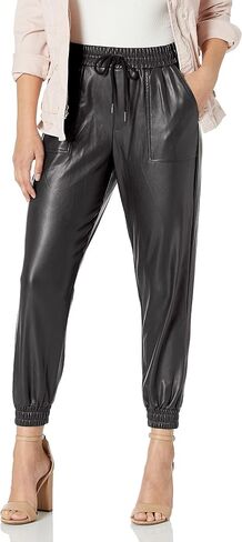 BCBGeneration Women's Faux Leather Joggers with Drawstring in Saudi Arabia