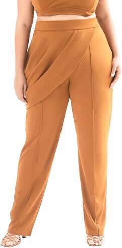 Pantora Women's Leshaun Draped Pencil Pant in Kuwait