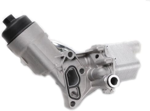 محول تجميع مبيت فلتر زيت المحرك من الألومنيوم مع حشية، إدراج الفلتر، غطاء بديل لسيارة Chevy Cruze Sonic Trax Encore 1.4L Turbo 2011-2021 استبدال # 55566784 in Kuwait