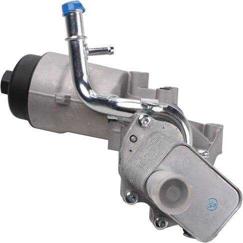 محول تجميع مبيت فلتر زيت المحرك من الألومنيوم مع حشية، إدراج الفلتر، غطاء بديل لسيارة Chevy Cruze Sonic Trax Encore 1.4L Turbo 2011-2021 استبدال # 55566784 in Kuwait