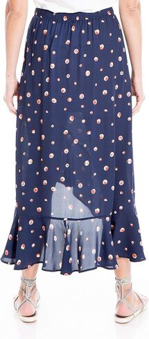 تنورة متوسطة الطول للسيدات من Max Studio بحاشية مكشكشة ومطبوعة بالزهور in Kuwait