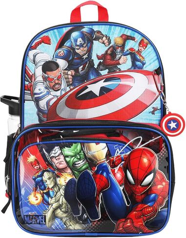 Marvel Multiverse 5-Piece Backpack & Lunchbox Set With Water Bottle in Saudi Arabia