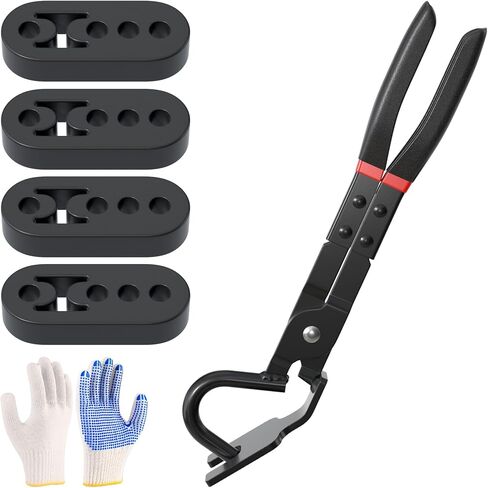 Exhaust Hanger Removal Tool, Exhaust Pliers for Separating Rubber Mounts from Exhaust Suspension Bracket, Compatible with All Exhaust Rubber Hangers Systems, Red in Saudi Arabia