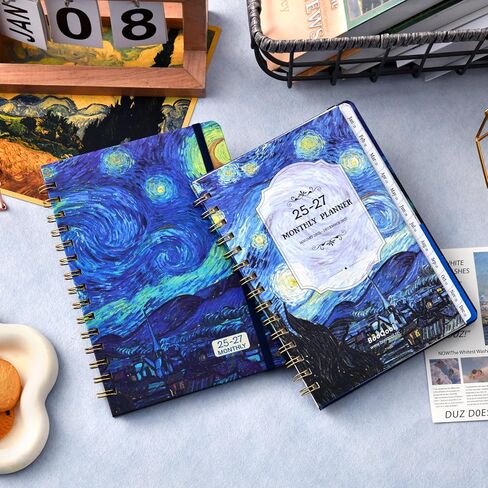 مخطط شهري 2025-2027 - مخطط شهري لمدة 3 سنوات 2025-2027، يناير 2025 - ديسمبر 2027، 6.4 بوصة × 8.5 بوصة، مخطط/تقويم 2025-2027 مع 36 علامة تبويب شهرية، صفحة ملاحظات، جيب داخلي، مثالي على المدى الطويل تخطيط in Kuwait