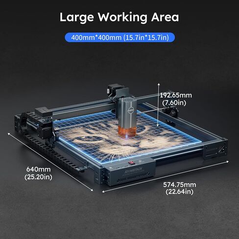 ATOMSTACK Swift 12W Laser Engraver, Swift 12W Laser Cutter, 0.06mm High Accuracy Laser Engraving Machine for Wood and Metal, Dark Acrylic, Glass, Leather in Saudi Arabia
