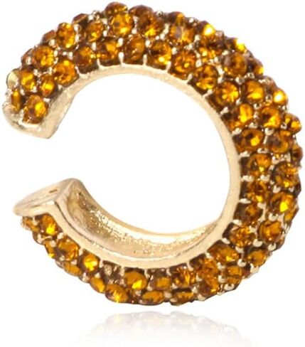 C Shape Chunky Hoop Ear Cuff for Women Non Pierced CZ Huggie Earrings Bohemia Cartilage Cuff Earrings Stackable Rhinestone Clip on Earrings Dainty Jewelry Gifts in Kuwait