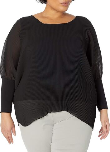 تونيك نسائي طويل الأكمام مصنوع في إيطاليا بحاشية غير متماثلة in Kuwait