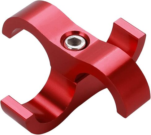Kinstecks 4PCS 10AN Hose Separator Clamp Aluminum Fuel Line Mounting Clamp Fuel Hose Divider-Red in Saudi Arabia