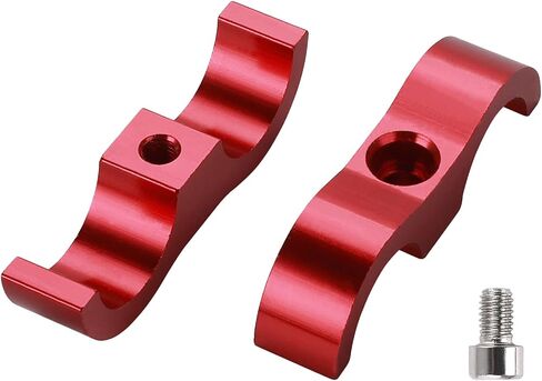 Kinstecks 4PCS 10AN Hose Separator Clamp Aluminum Fuel Line Mounting Clamp Fuel Hose Divider-Red in Saudi Arabia
