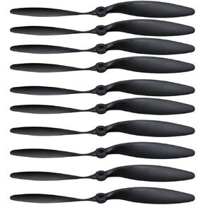 Propeller Props, 10 propellers 8060 8x6 Used for Remote Control of Aircraft Quadcopter Black Soft Propeller Blades 3.17 Shaft Diameter XDD Motor Special Prop Accessories skrnrhrery