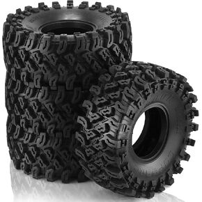 4PCS 2.2" RC Crawler Tires 136mm Mud Slingers Tires Super Grip Soft Tyre Fit for 1/10 RC Crawler Car Truck Axial Traxxas TRX4 SCX10 SCX10 II 90046 90047 RC 4WD D90 in Kuwait