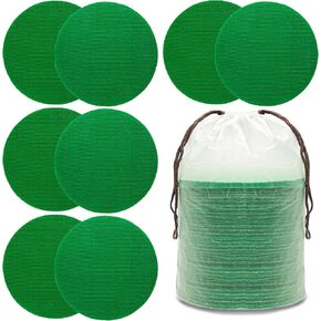 50 PCS Green Carpet Dot Marker 3.93" Floor Circles Sitting Spot, Education Supplies Essential Must Have for Teacher Kid Student Preschool Kindergarten Pre-K Music Classroom Daycare Elementary Prek Rug