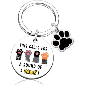 Cat Gifts for Women Cat Keychains New Job Gifts for Women Cat Accessories Gifts for Cat Lovers Cute Funny Keychain Gift for Friends Christmas Valentine Day Presents Stocking Stuffers for Men