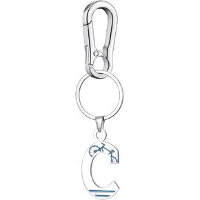 Fashion Initial Bicycle Keychains Sports Charm Bike Pendant Key Chains A-Z English Letter Accessories