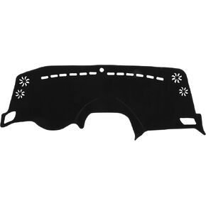 Car Dashboard Cover Mat Compatible for Jeep Renegade 2015-2022, Protective Polyester Black Center Console Interior Trim Dash Board Mat