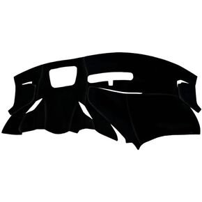 SR1 Performance C8 Corvette Dash Mat Poly Carpet - Made in USA Custom Fit Cover for 2020-2024 C8 Stingray, Z51, Z06 (with Heads Up, Black)