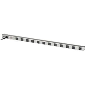 Tripp Lite 12 Outlet Surge Protector Power Strip, 15ft Long Cord, Metal, (SS361220) Black/Gray